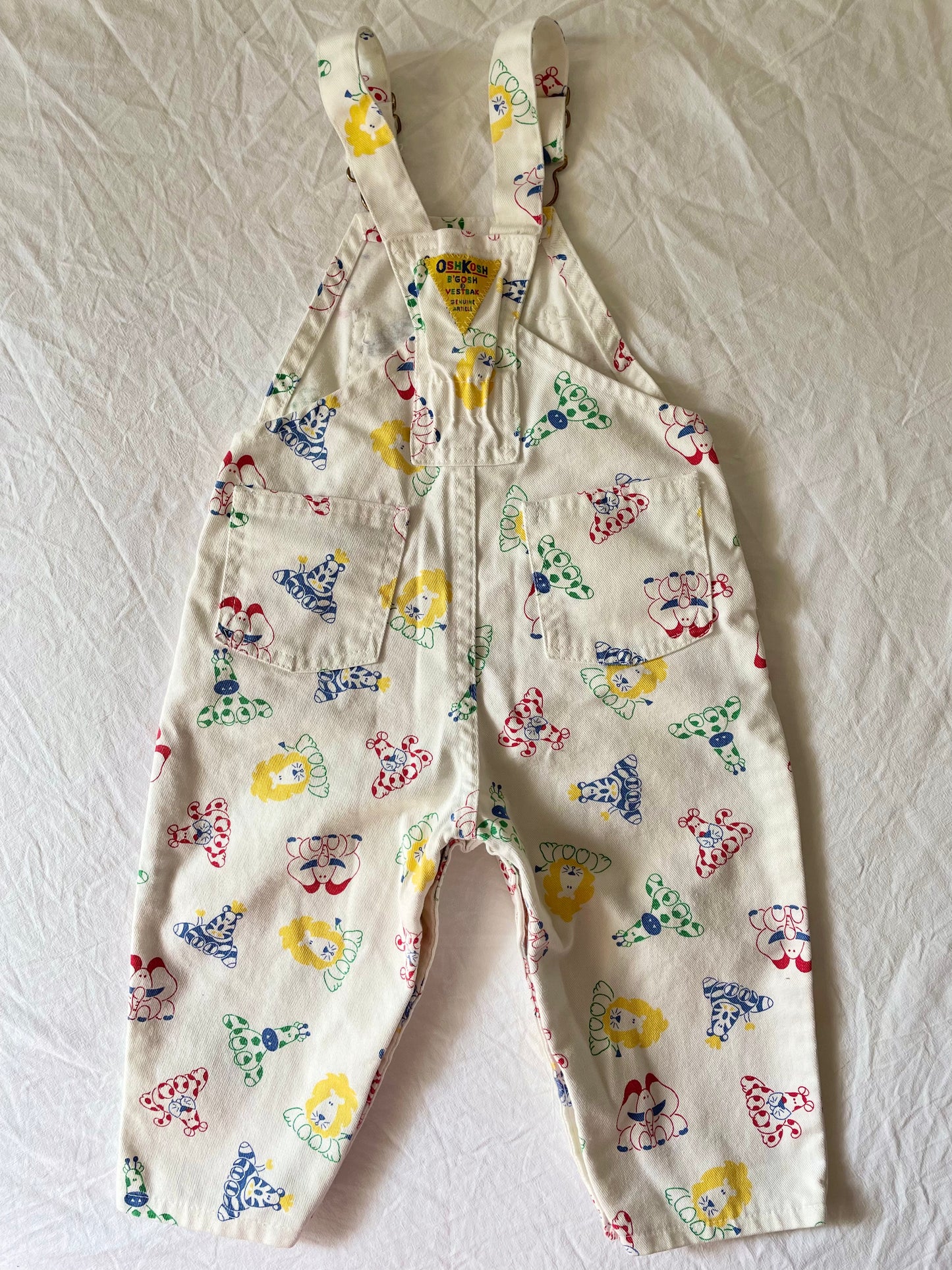 Vintage OshKosh Rainbow Safari Overalls