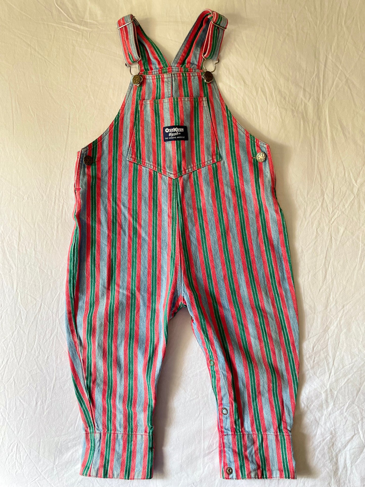 Vintage OshKosh Stripe Overalls