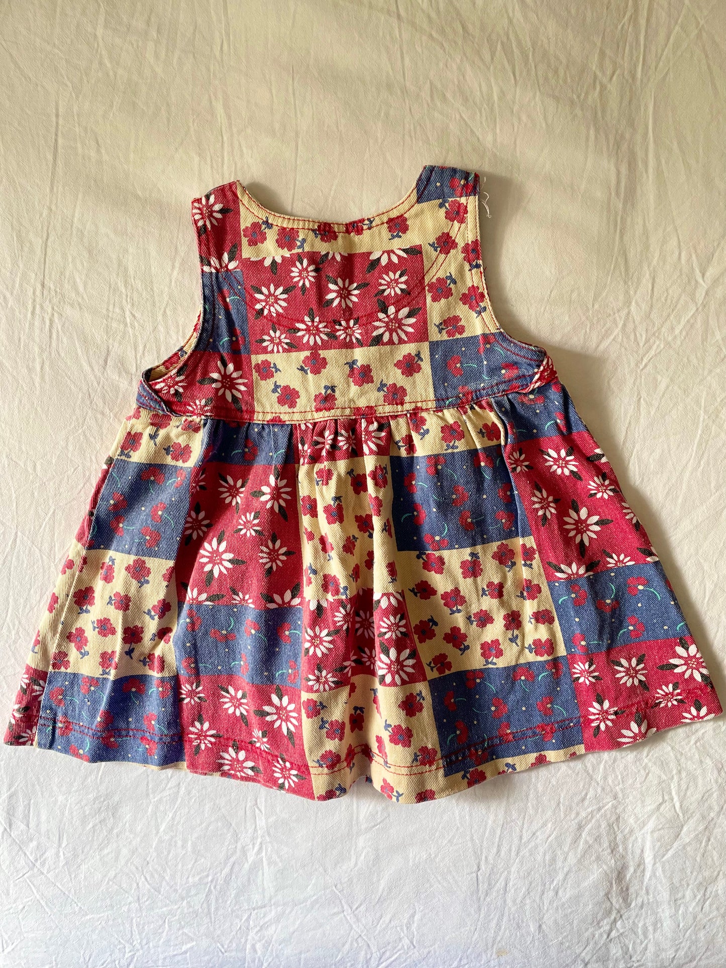 Floral Vintage Patchwork Dress