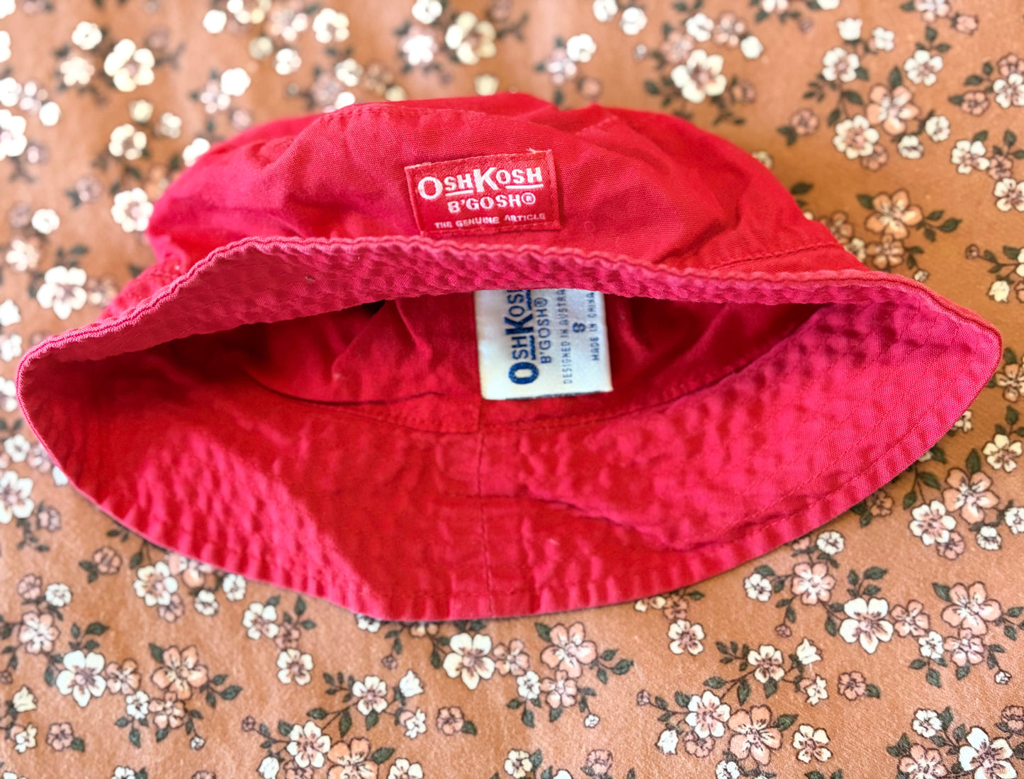 Vintage Red OshKosh Bucket Hat