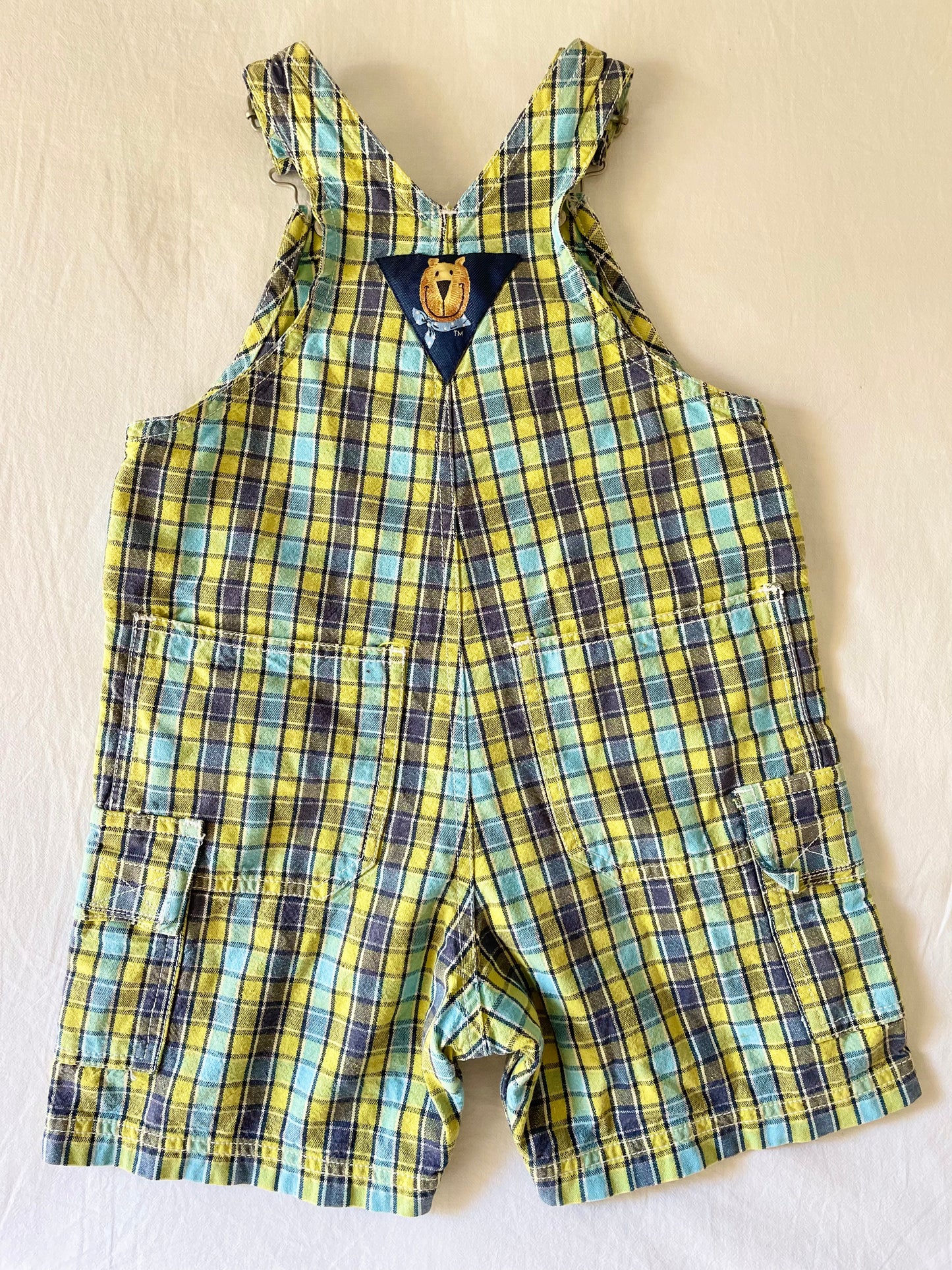 Vintage Fred Bare Plaid Shortalls