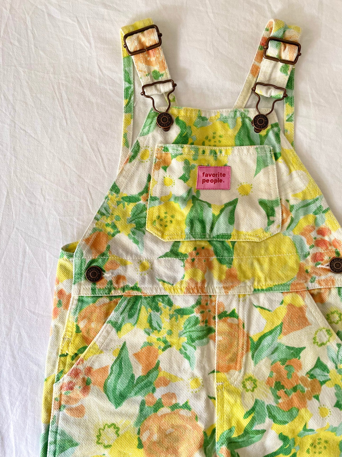 Favorite People Floral Overalls