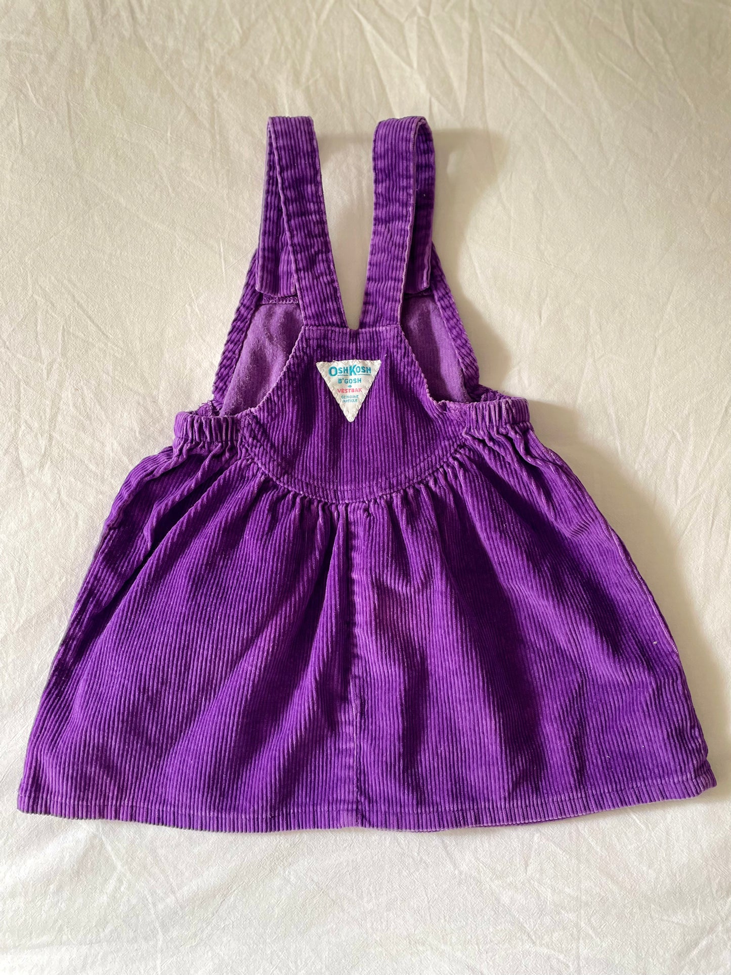 Vintage Purple Cross-Front Dress