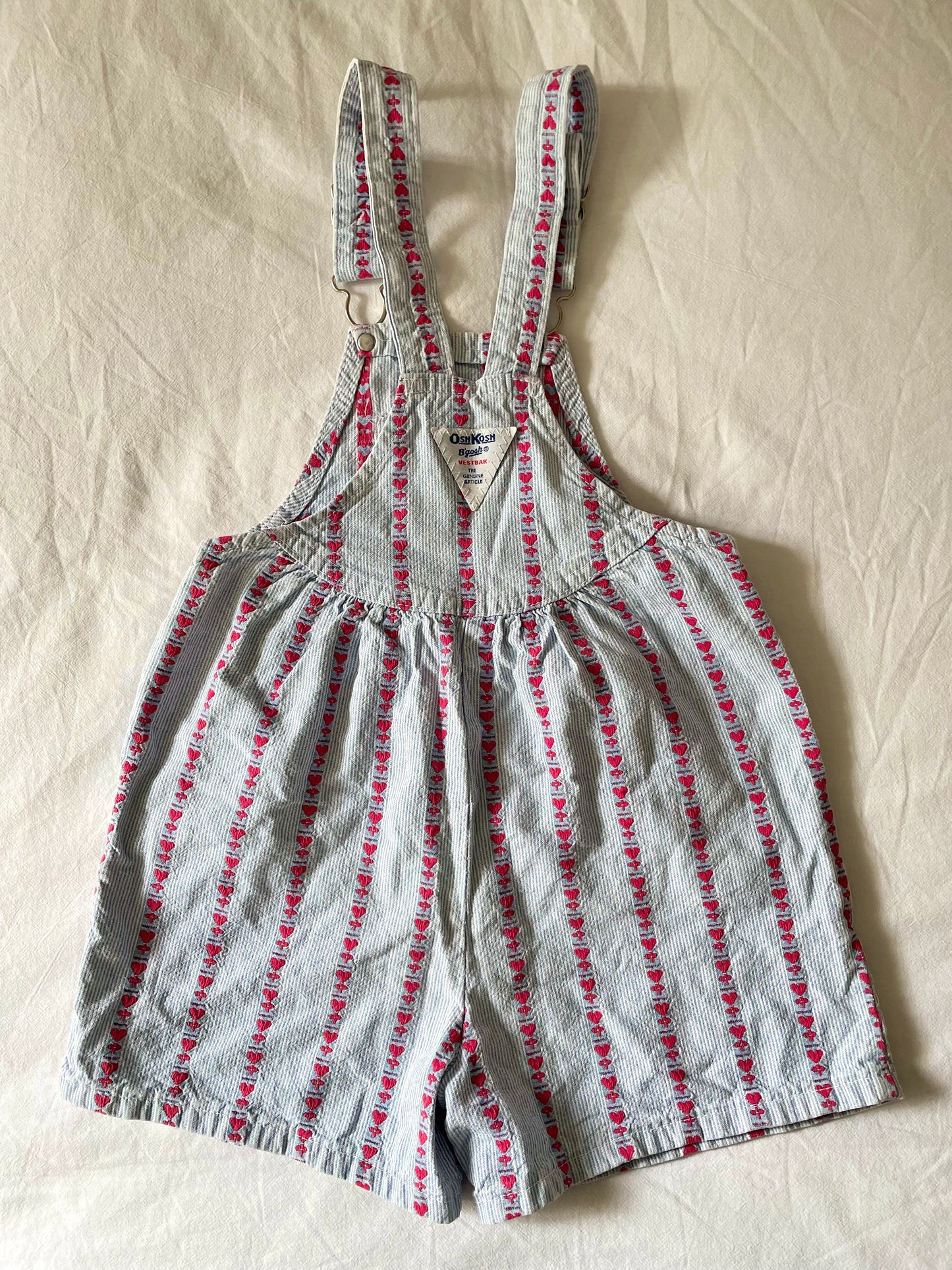 Vintage OshKosh Heart Shortalls