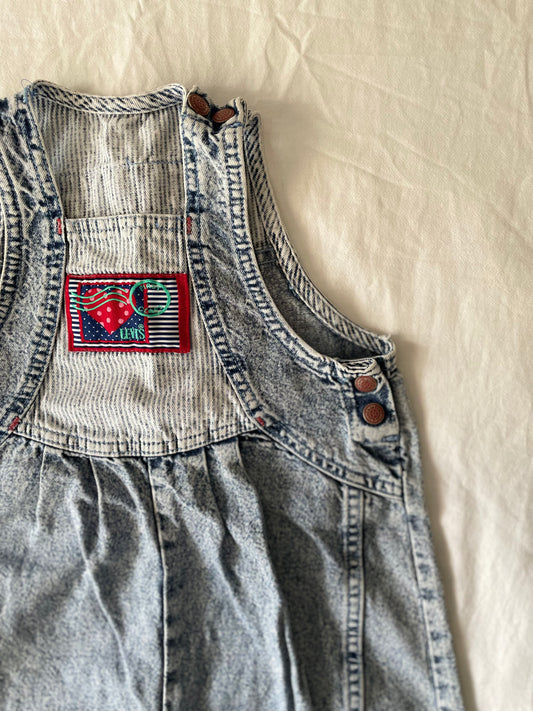 Vintage Acid Wash Levi's Romper