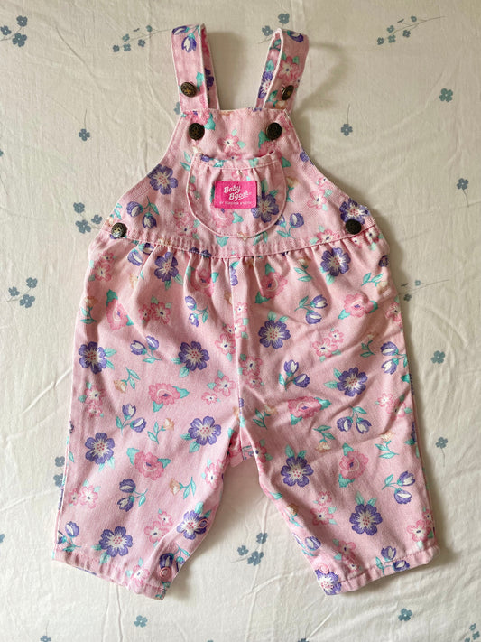 Vintage OshKosh Floral Overalls