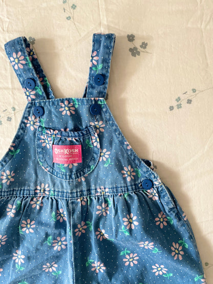 Vintage OshKosh Floral Overalls