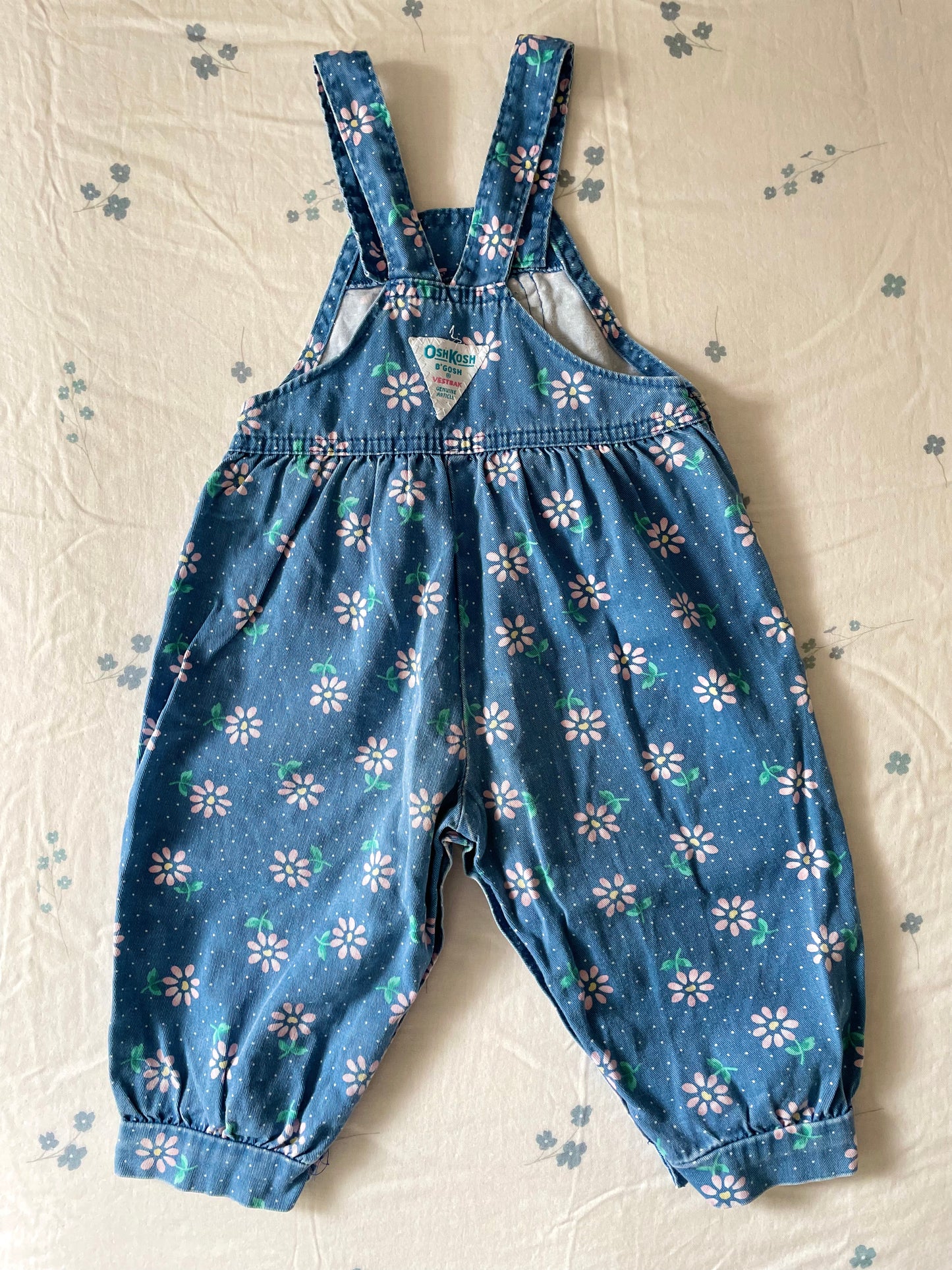 Vintage OshKosh Floral Overalls