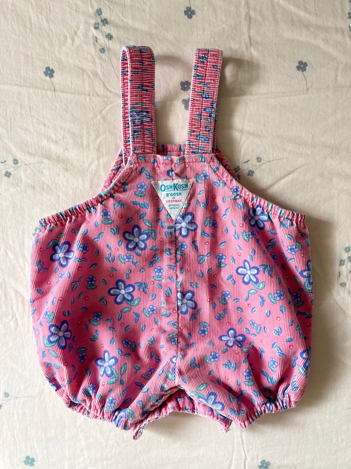 Vintage OshKosh Floral Bubble