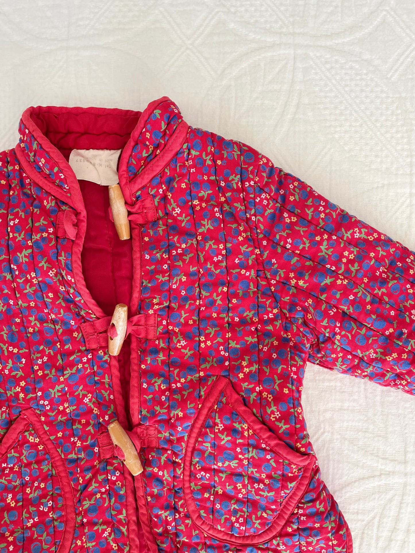 Vintage Quilted Floral Jacket
