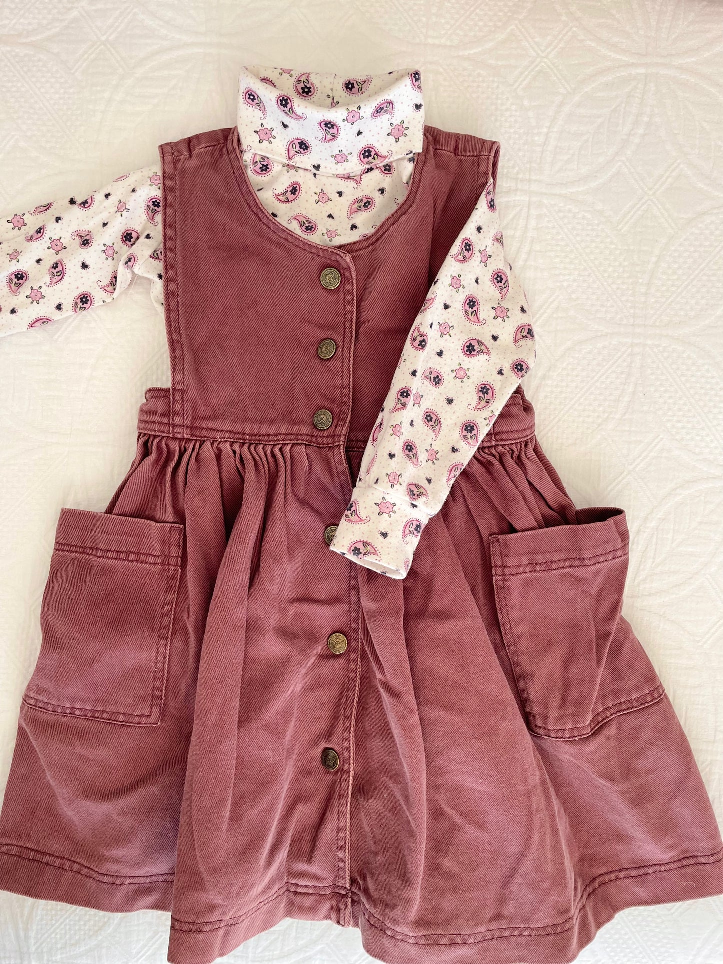 Vintage Winter Plum Dress