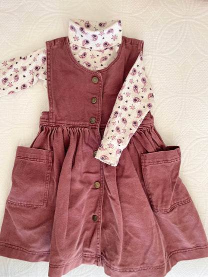 Vintage Winter Plum Dress