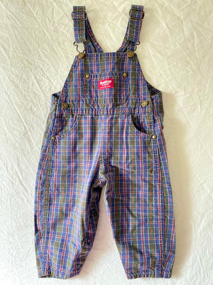 Vintage OshKosh Plaid Overalls