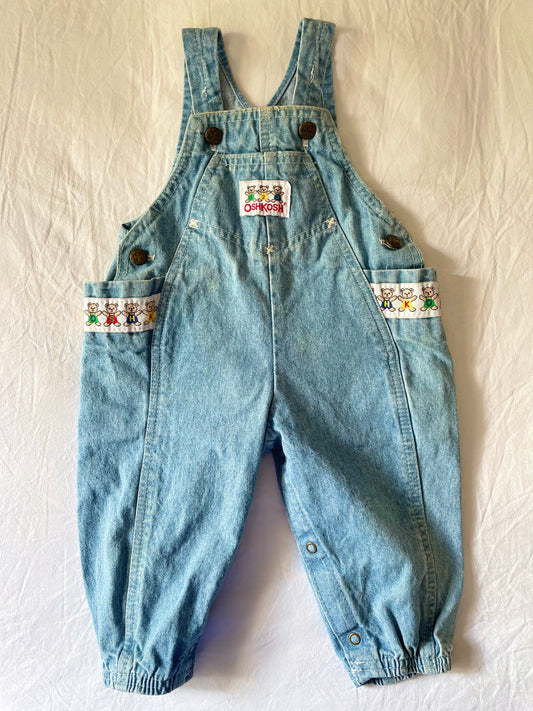 Vintage OshKosh Teddy Bear Overalls