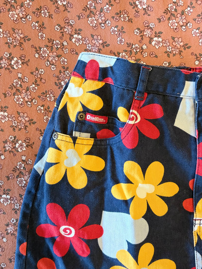 Vintage OshKosh Floral & Hearts Skirt
