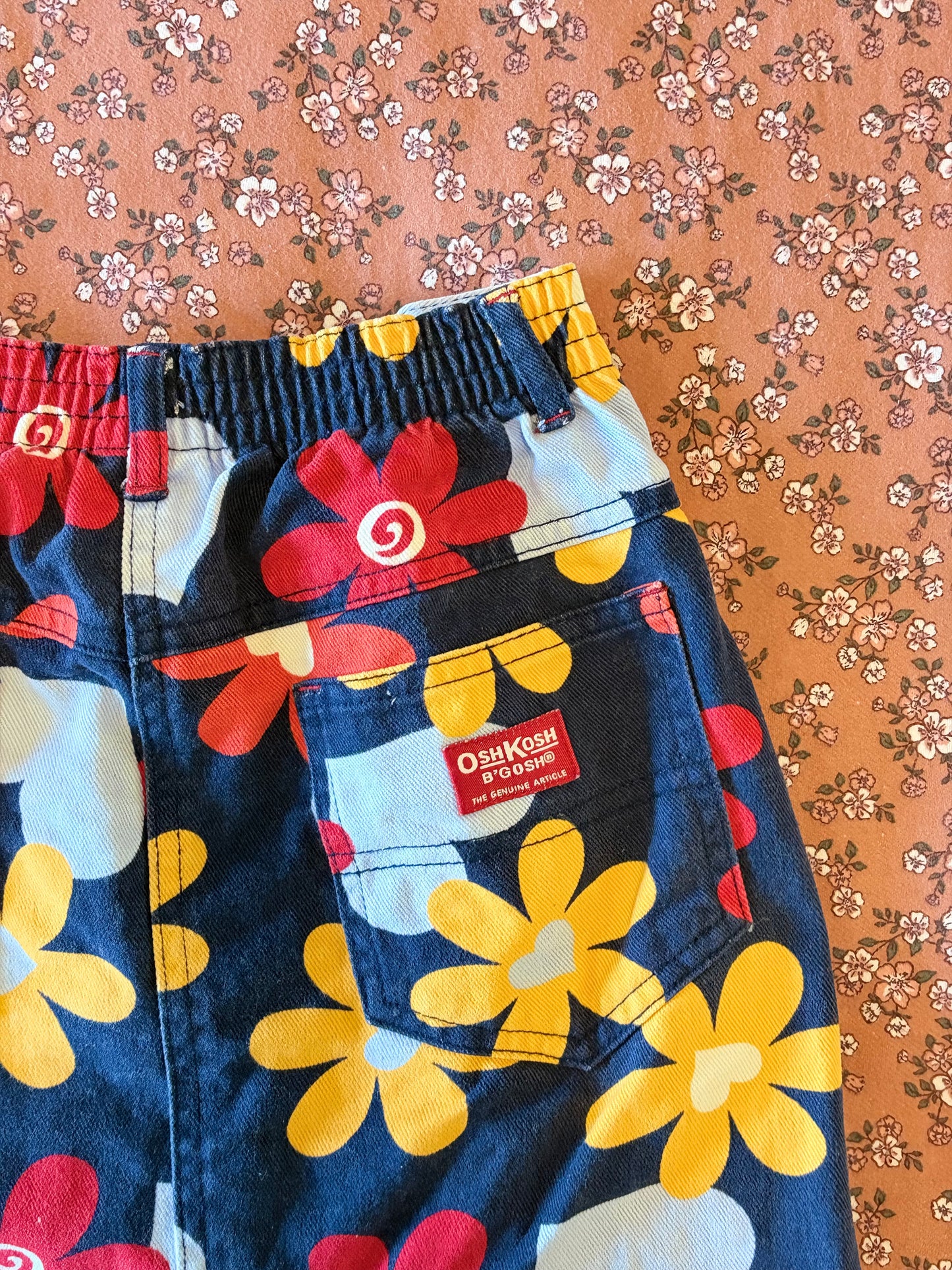 Vintage OshKosh Floral & Hearts Skirt