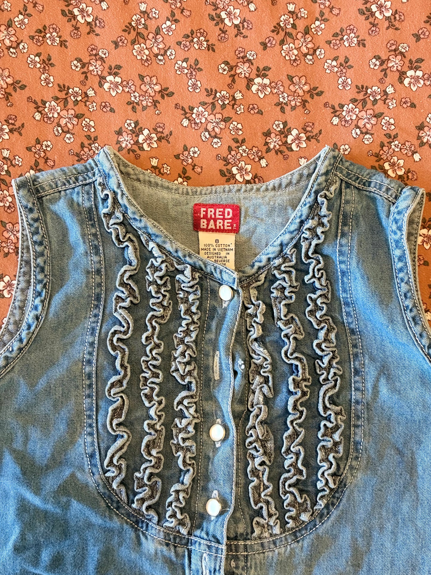 Vintage Fred Bare Denim Vest