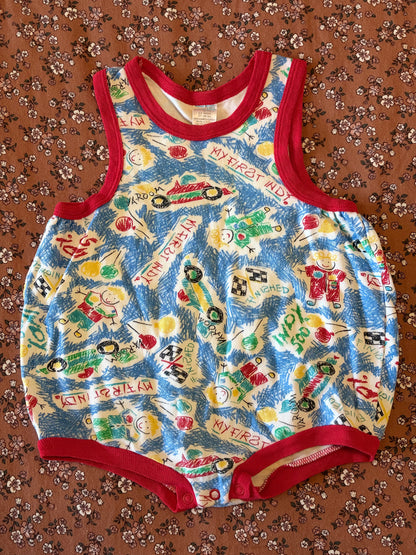 Vintage Indy 500 Romper
