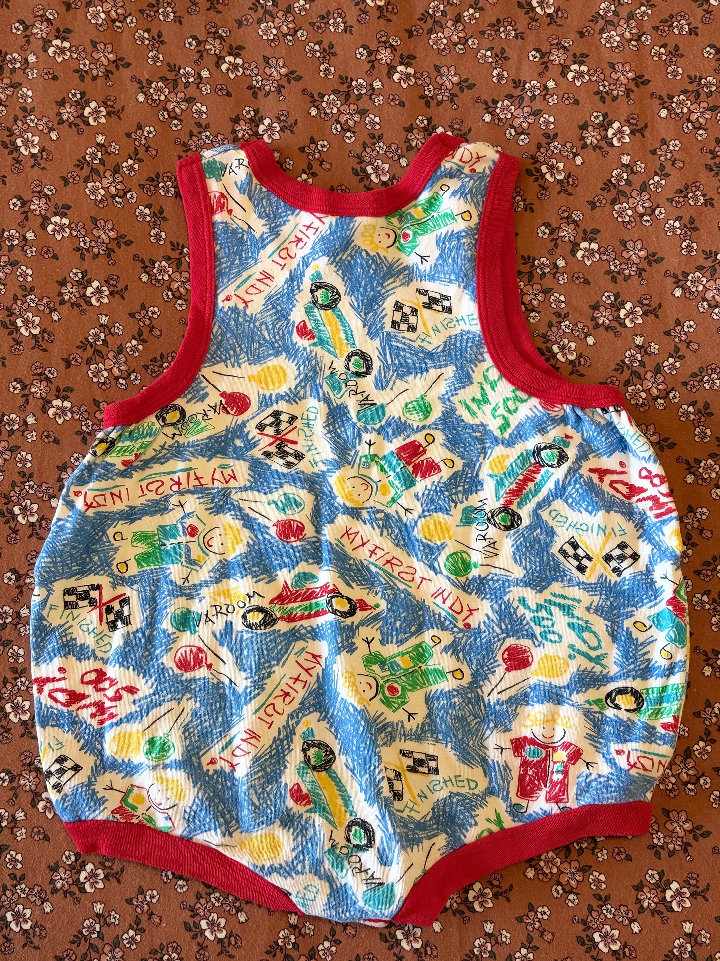 Vintage Indy 500 Romper