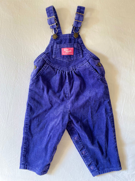 Vintage OshKosh Purple Corduroy Overalls