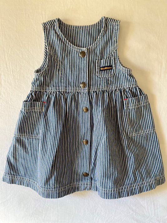 Vintage OshKosh Denim Stripe Dress