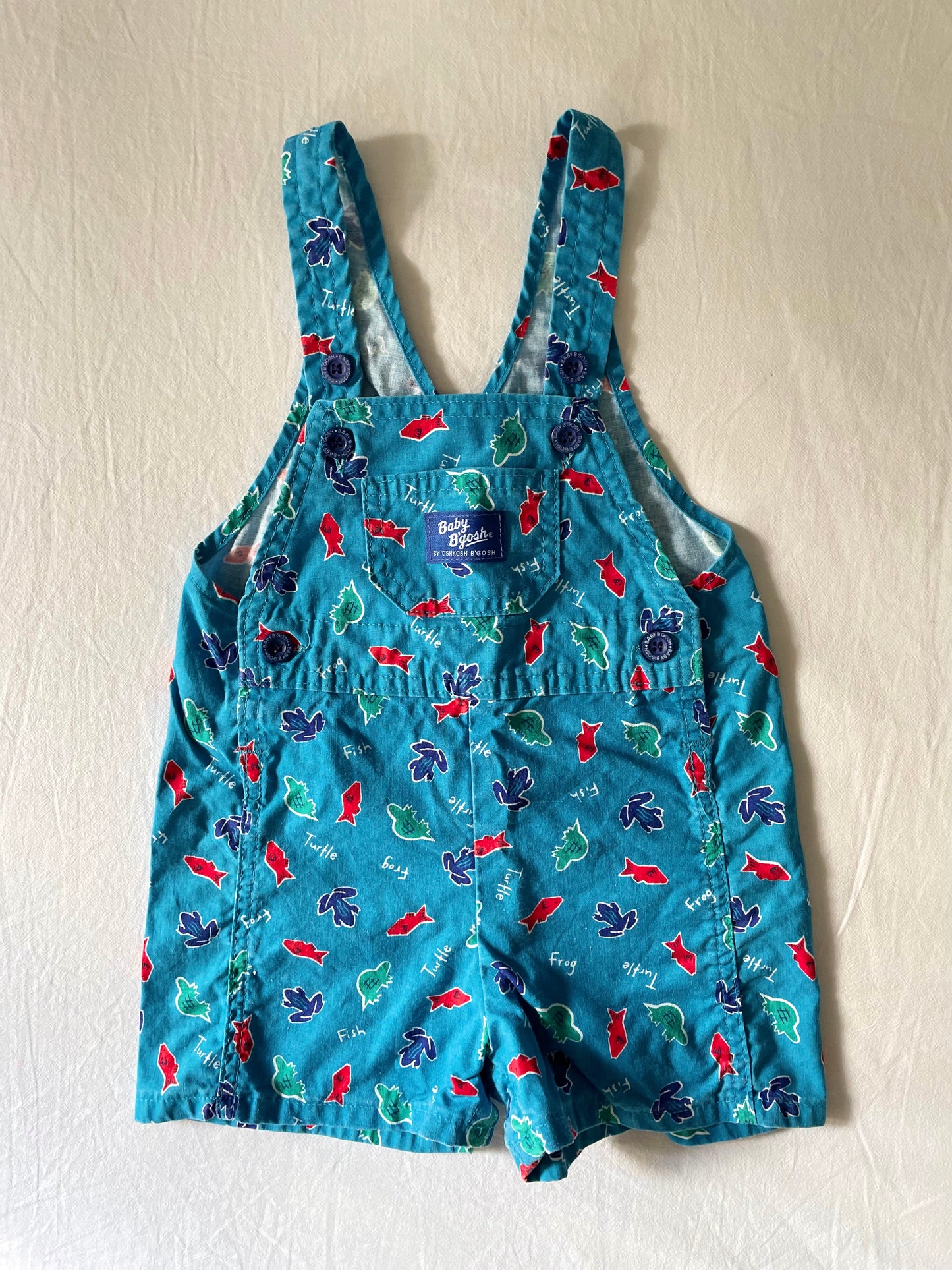 Vintage OshKosh Fish Shortalls