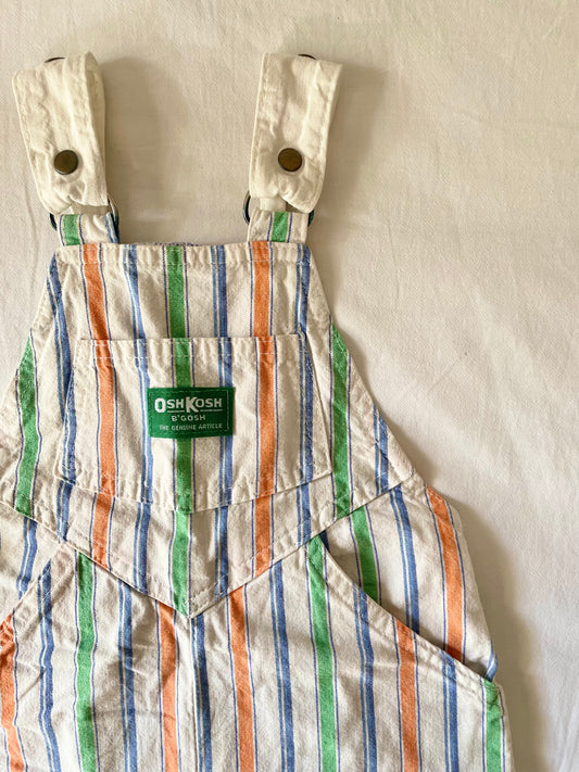 Vintage OshKosh Stripe Shortalls