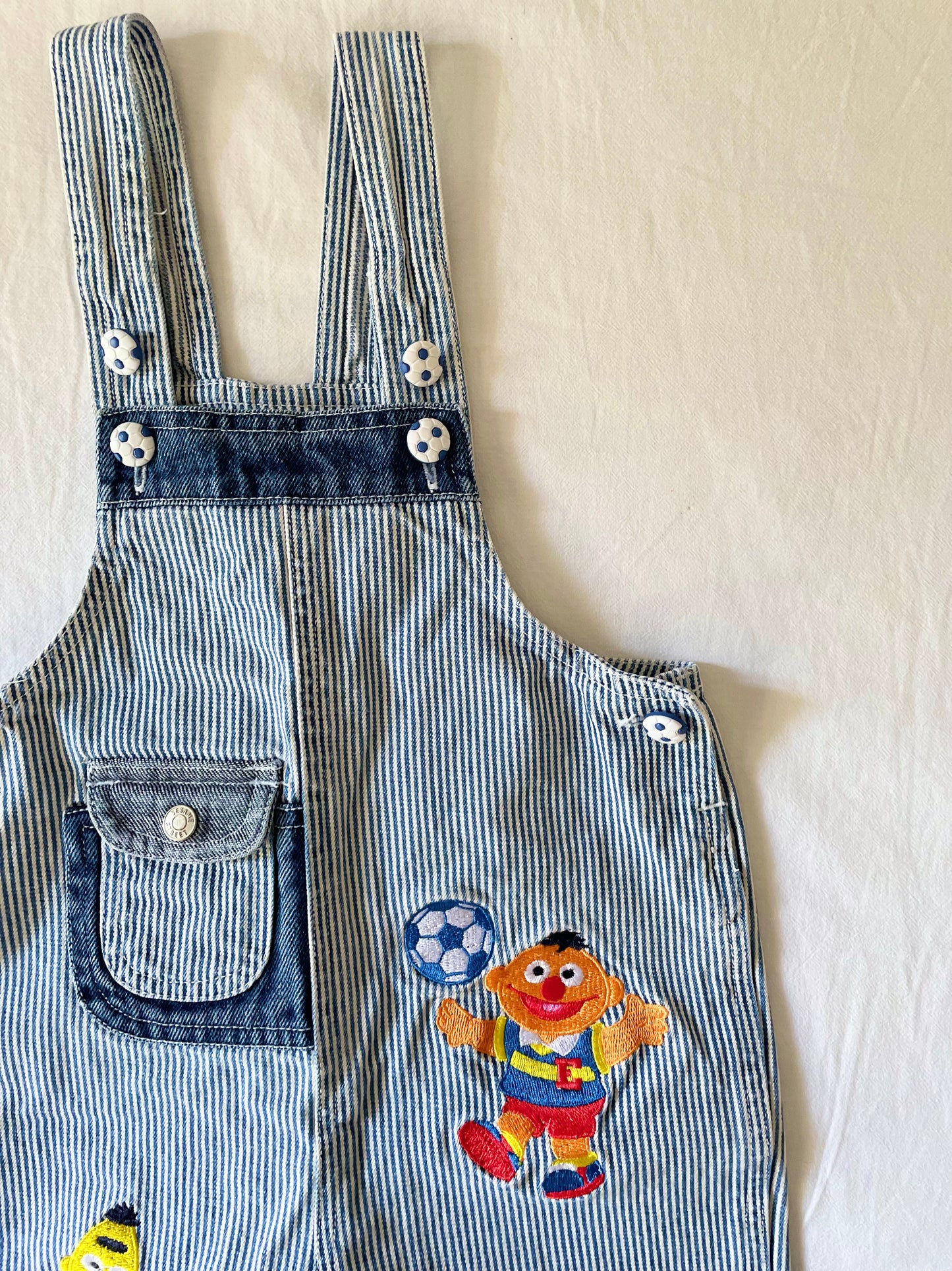 Vintage Sesame Street Bert & Ernie Shortalls