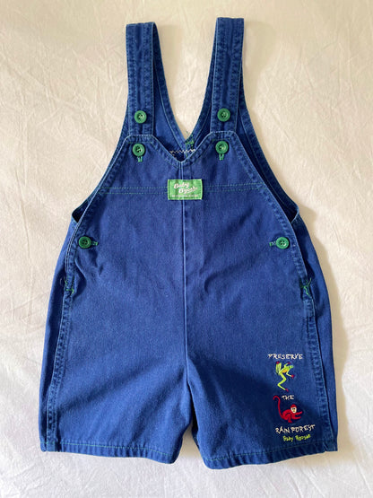 Vintage OshKosh Preserve The Rainforest Shortalls