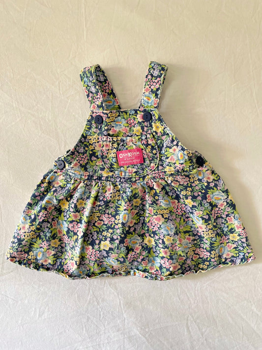 Vintage OshKosh Floral Pinny