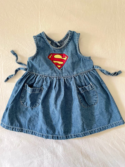 Vintage Denim Superman Dress