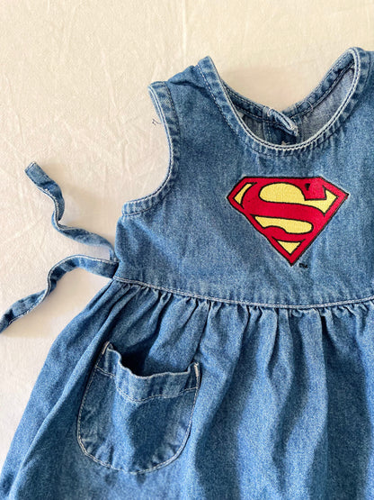 Vintage Denim Superman Dress