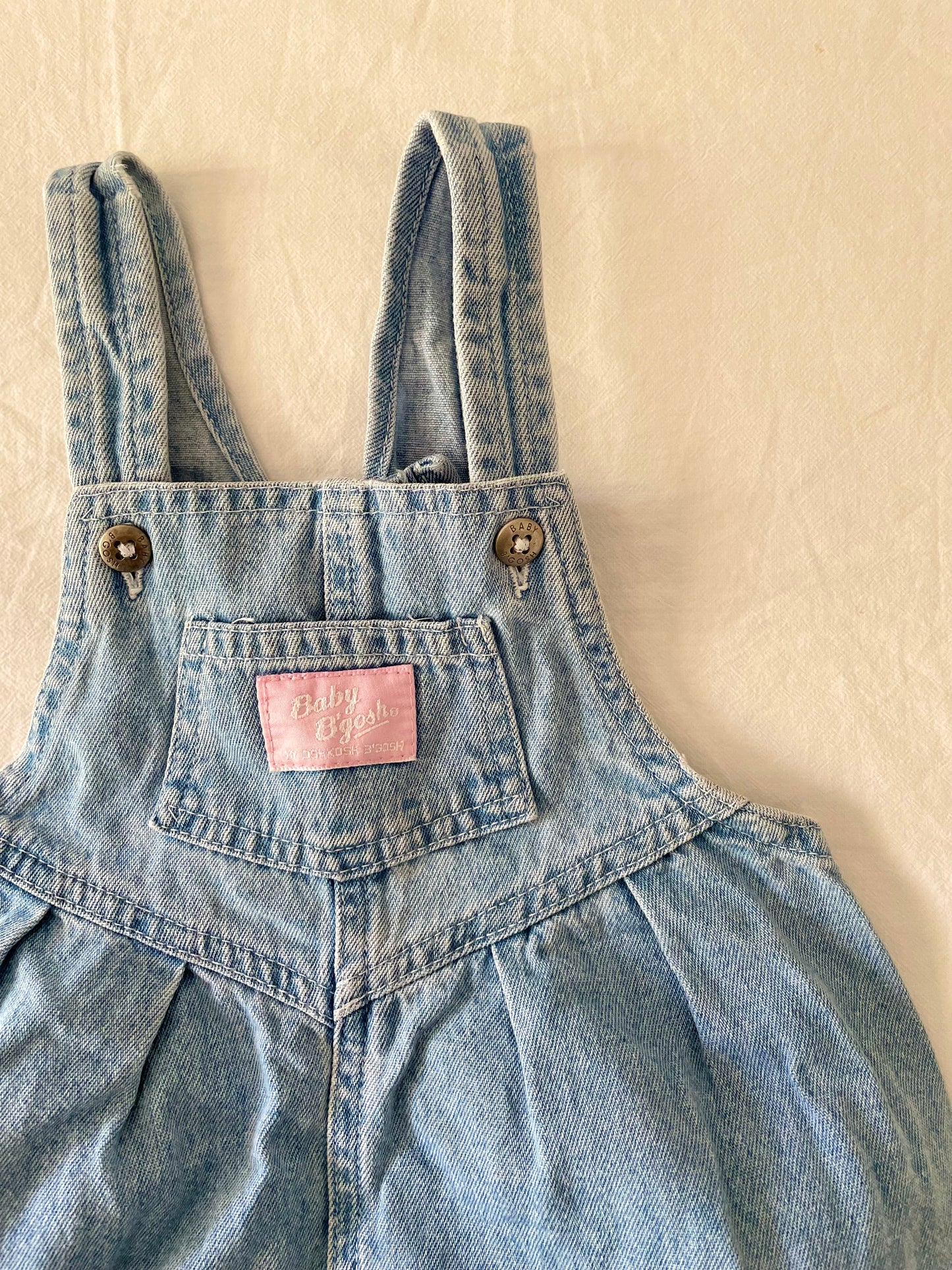 Vintage OshKosh Light Denim Bubble Romper