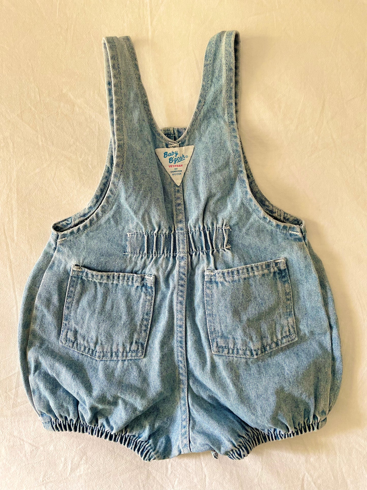 Vintage OshKosh Light Denim Bubble Romper
