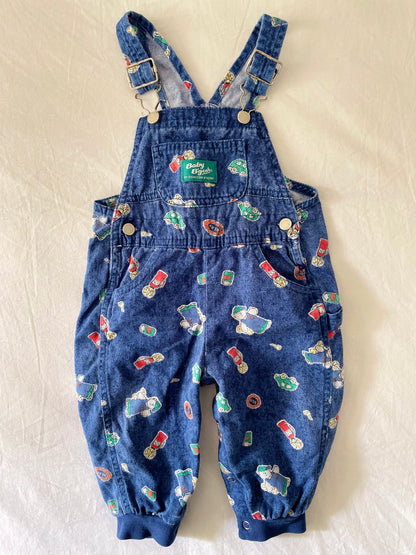 Vintage OshKosh Car Bear Overalls