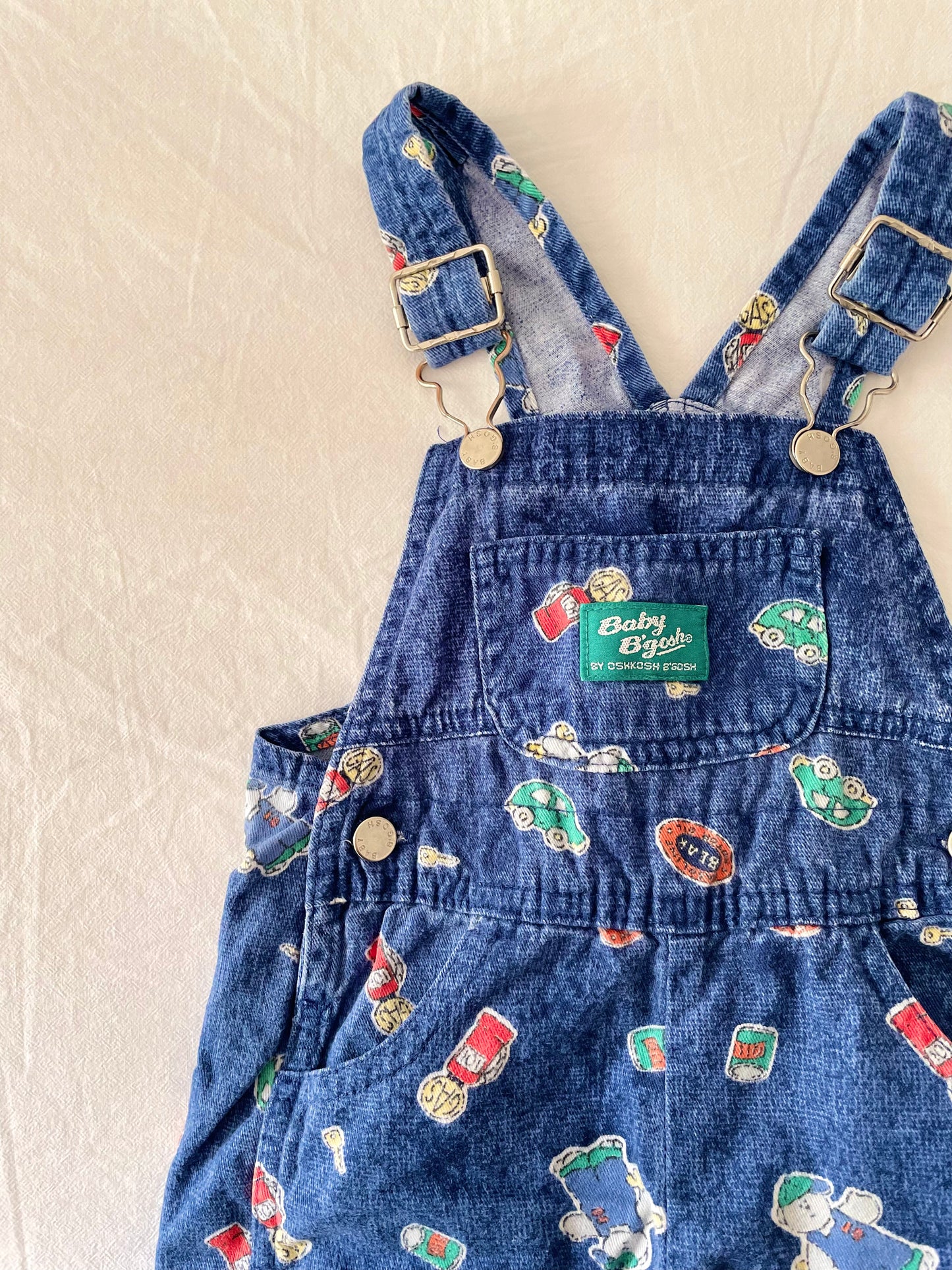 Vintage OshKosh Car Bear Overalls