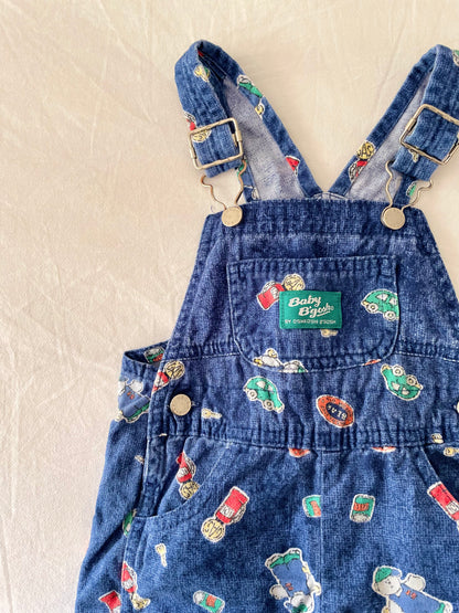 Vintage OshKosh Car Bear Overalls