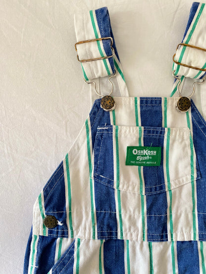 Vintage OshKosh Chunky Stripe Shortalls