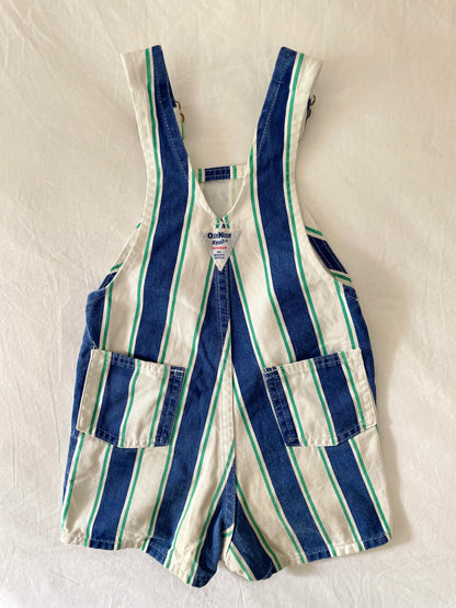 Vintage OshKosh Chunky Stripe Shortalls