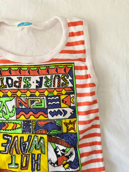 Vintage Surf Spot Singlet and Shorts set
