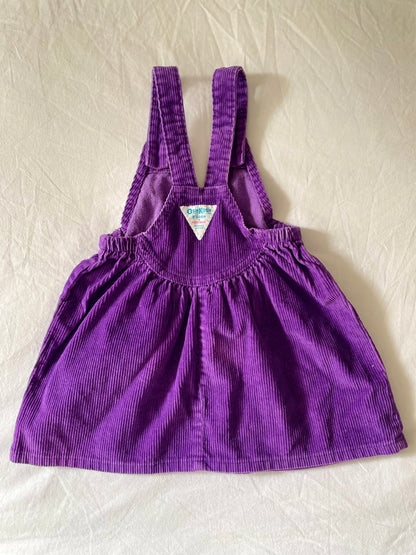 Vintage Purple Cross-Front Dress