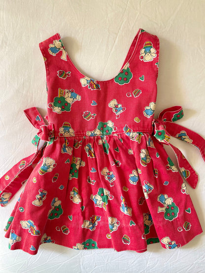 Vintage Made Apple Picking Bears Dress