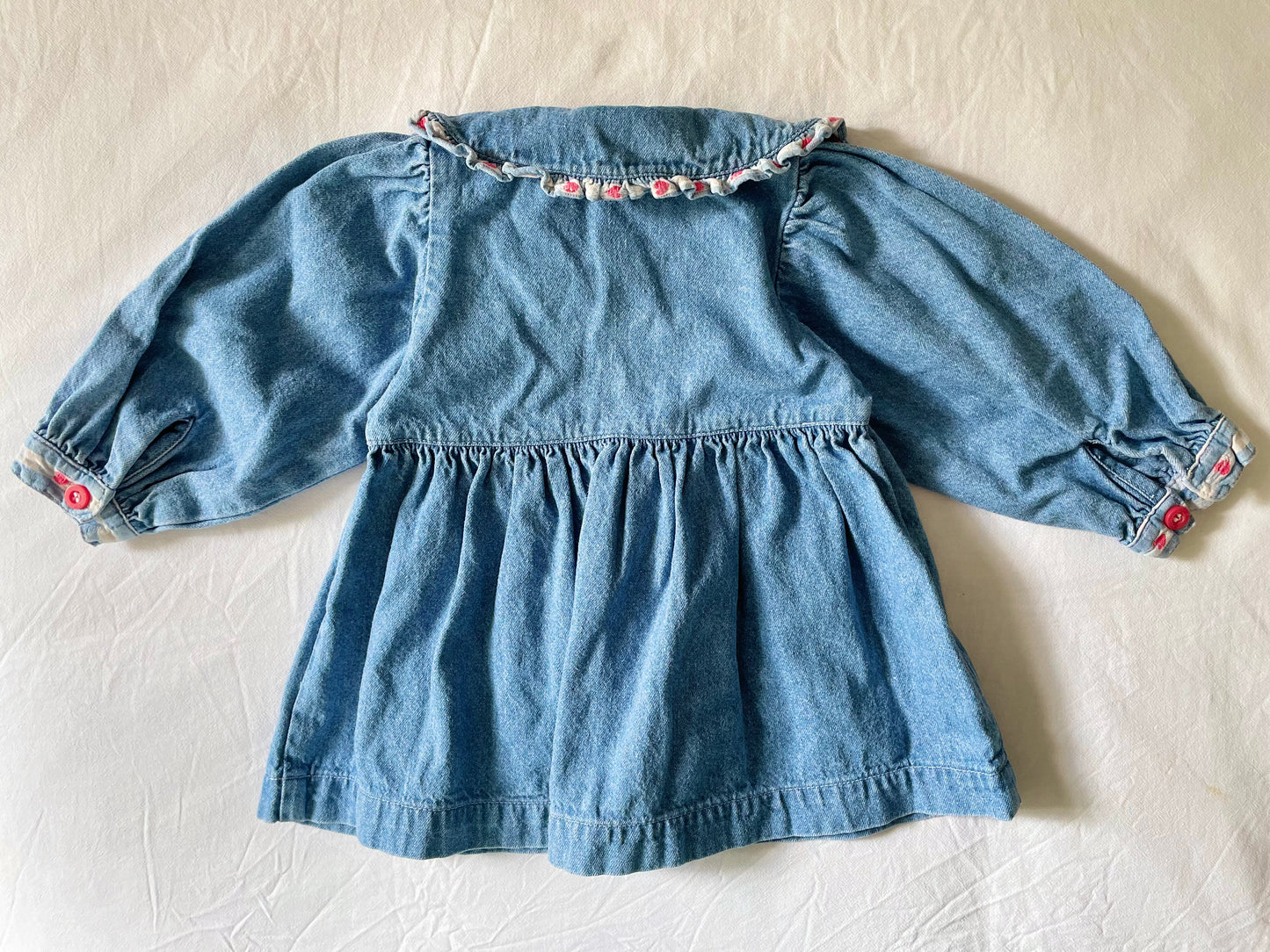 Vintage OshKosh Denim Hearts Dress