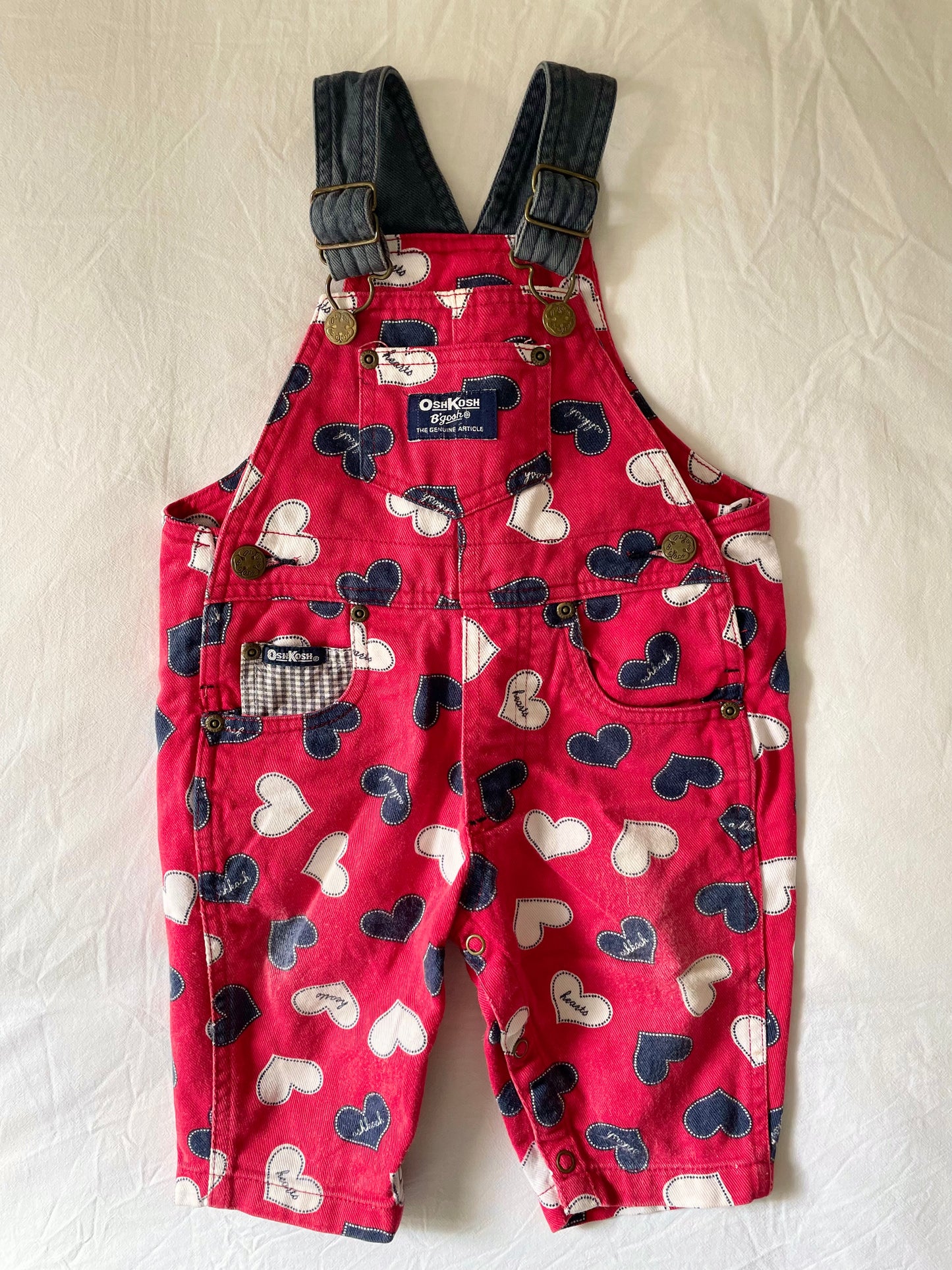 Vintage OshKosh Hearts Overalls