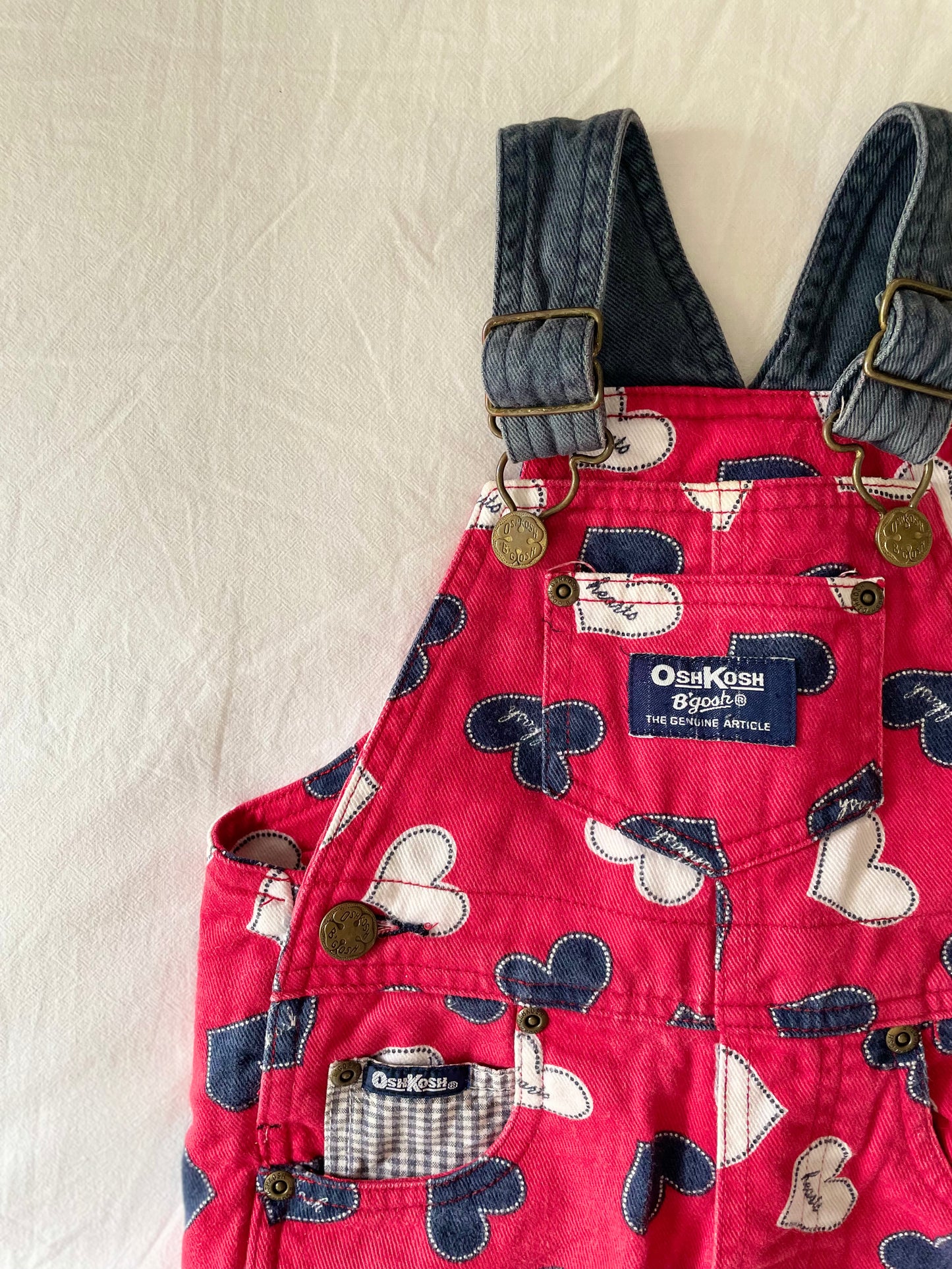 Vintage OshKosh Hearts Overalls