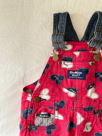 Vintage OshKosh Hearts Overalls