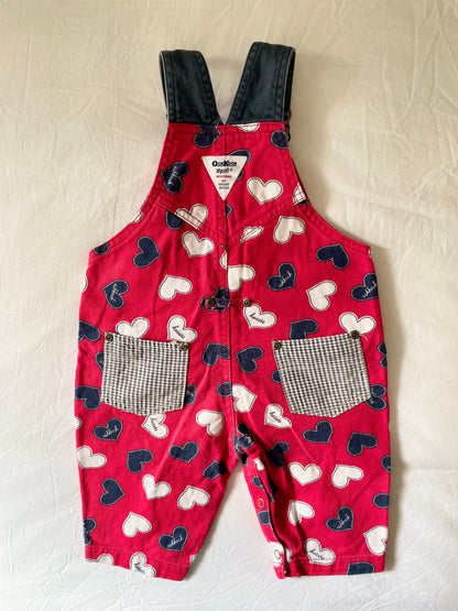 Vintage OshKosh Hearts Overalls