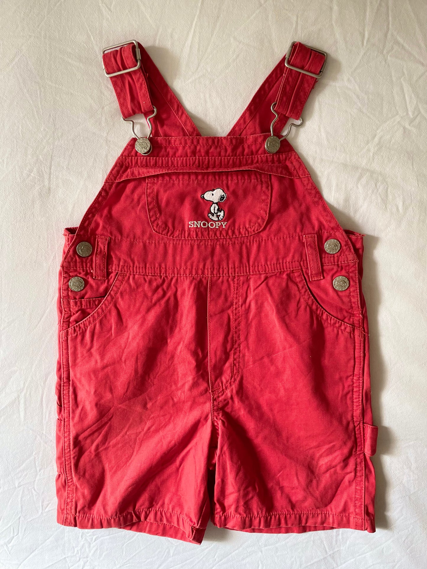 Vintage Snoopy Shortalls