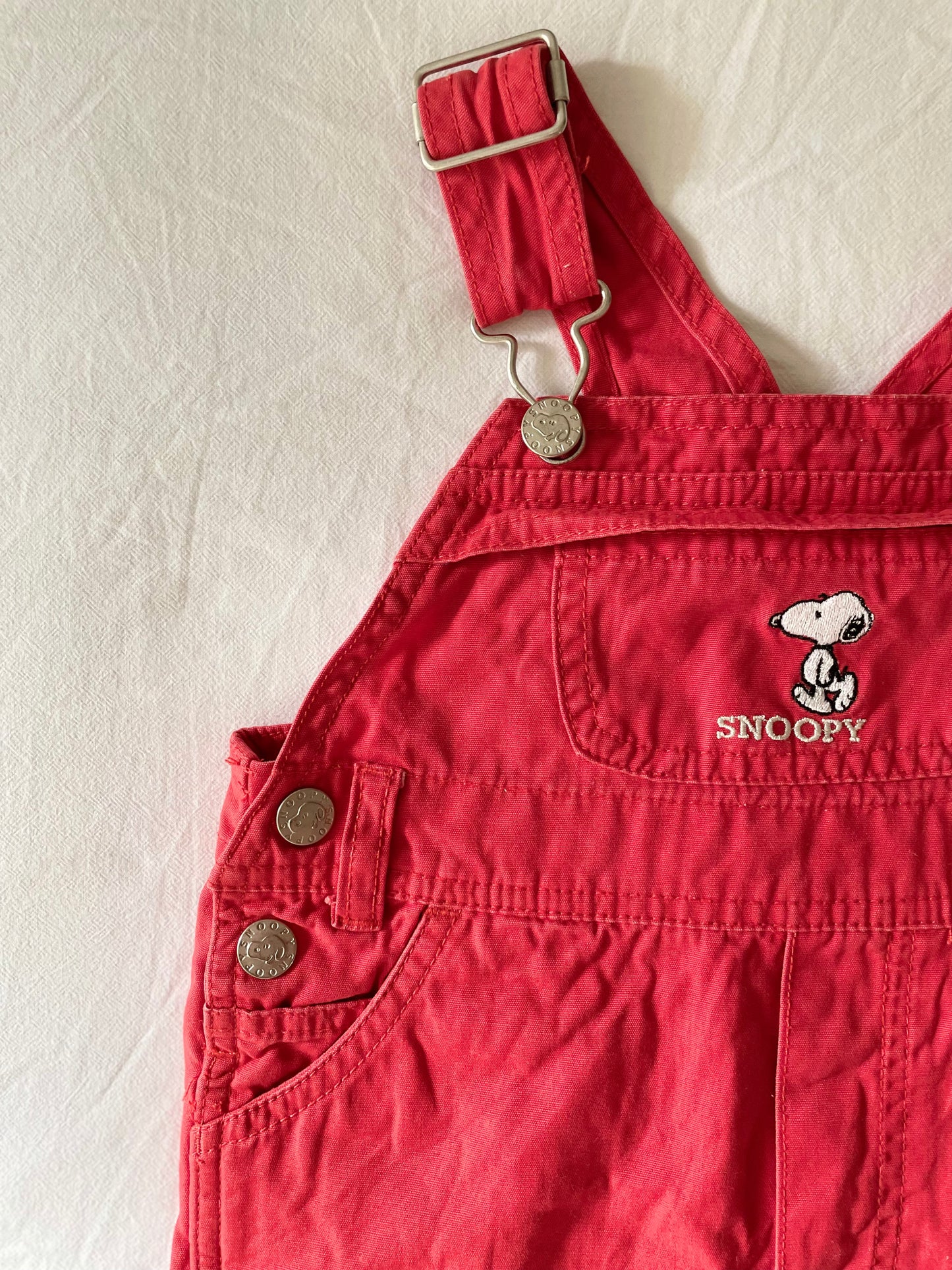 Vintage Snoopy Shortalls