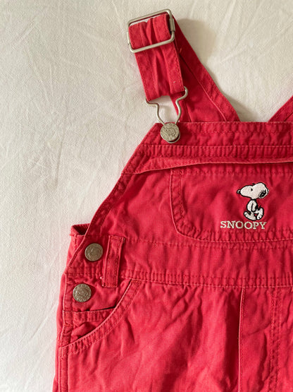 Vintage Snoopy Shortalls